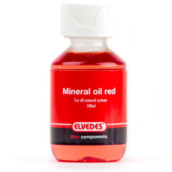 Elvedes Minerale Remolie – Universeel Rood – 100 ml – Voor Hydraulische Schijfremmen & Fatbike Onderhoud