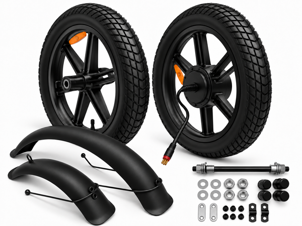 Fatbike naar Skinnybike Conversiekit V8 & V20 – Complete Wielset met Spatborden